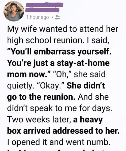 When Anna Mentioned Her High School Reunion